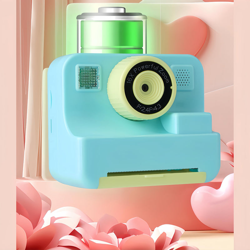 Instant Print Camera for Kids with 1080P HD & Photo Printing | Portable Digital Camera Toy for Ages 3-12 Years Children days's Gift,Birthday Includes 32GB SD Card (Green) Green