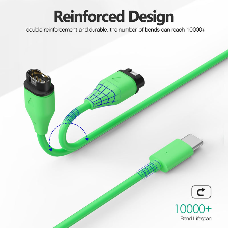 AWINNER Compatible with Garmin Watch Charger Cable (USB C - 2 Pack) USB C - 2 Pack