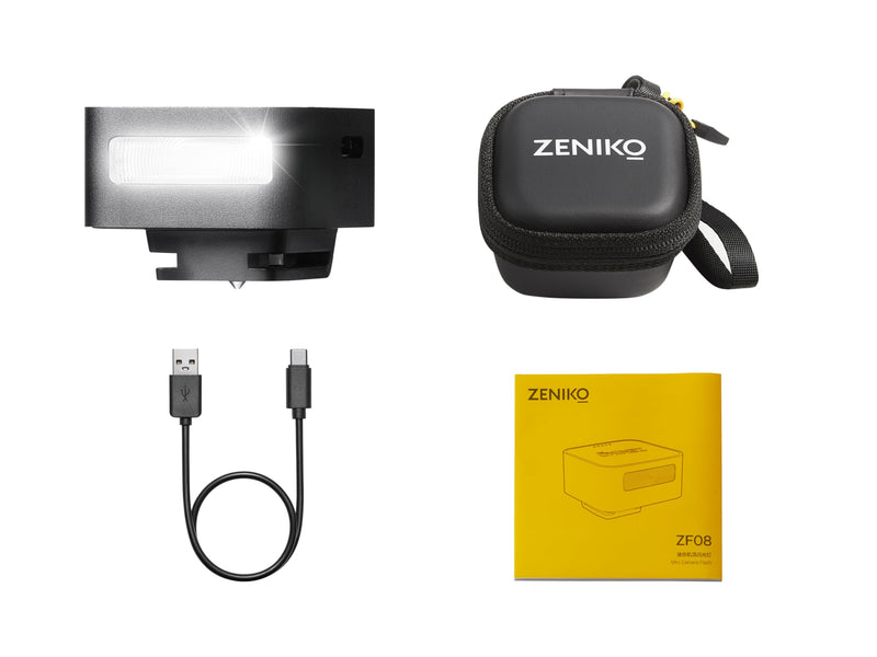 ZF08 Flash for Camera w/Flash Height Booster, GN16, CCT 6500k ±200k, Universal Hot Shoe Mount, 3s Fast Recycling, Full Power Camera Flashes for Sony/Canon/Nikon/Panasonic/Olympus (Black) ZF08 Black
