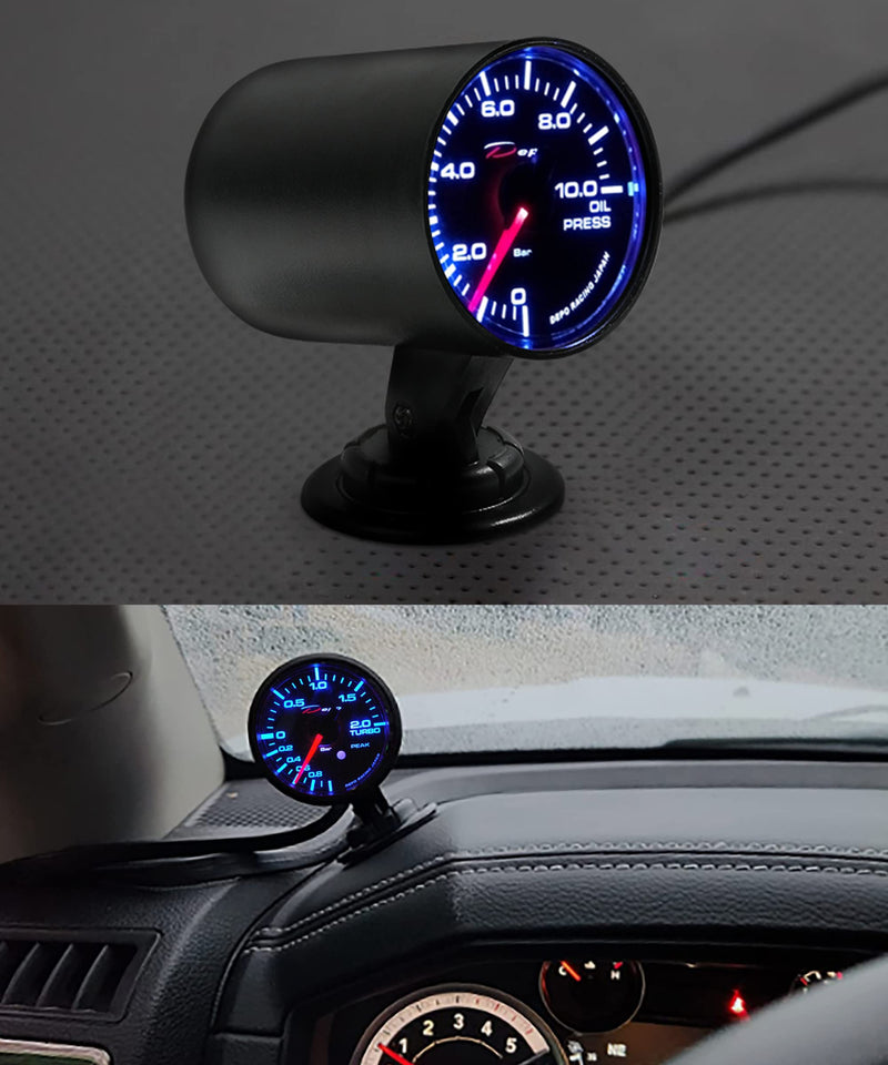 Car Gauge Pod,52mm 2" Single Gauge Pod Dash Swivel Mount Holder,Universal Dash Gauge Pod ABS Plastic Dashboard Pod Mounts,Swivels 360 Degrees,Automotive Replacement Housing Pods Meter Cup