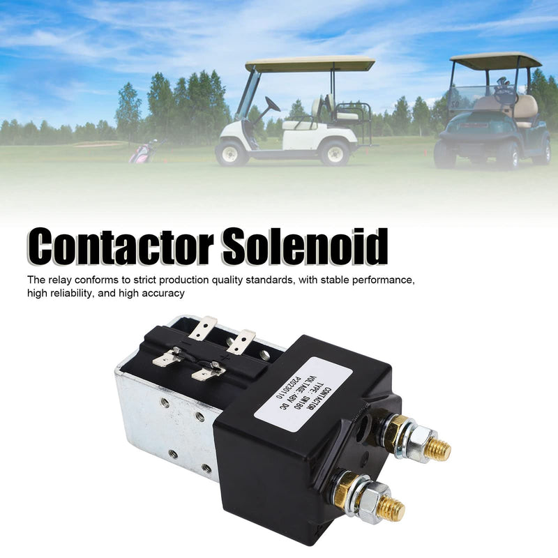 DC Contactor Solenoid 48V 200Amp, Universal Main Contactor Solenoid SW180 for Golf Cart Truck Forklift, Contactor Solenoid Heavy Duty for Golf Cart Engineering Machinery