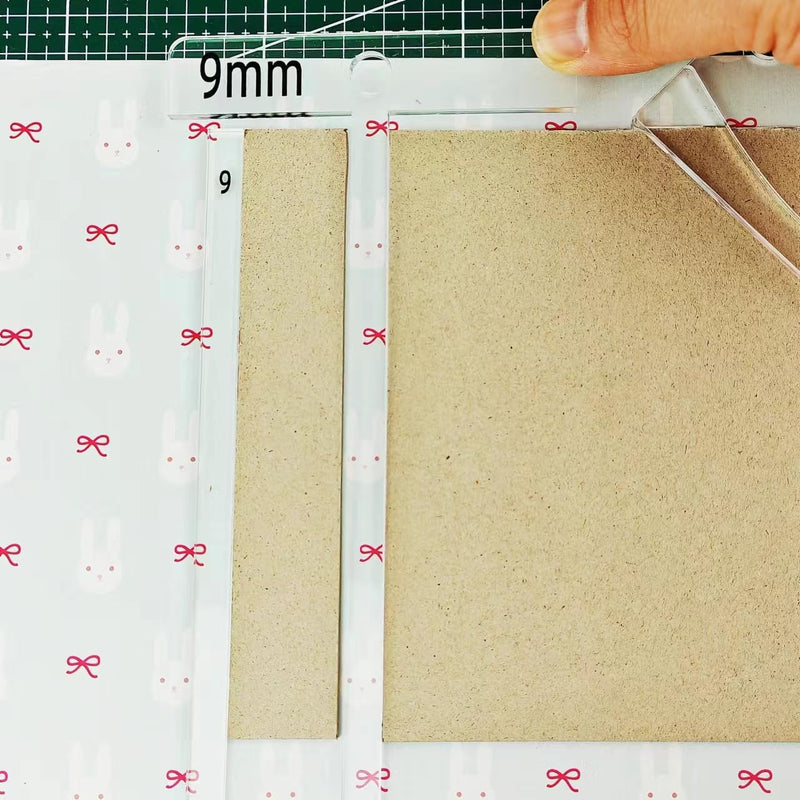 15-Piece Book Binding Ruler Set, Includes T-Shaped, Cutting Angle, and L Rulers, Acrylic Material (Transparent) Transparent