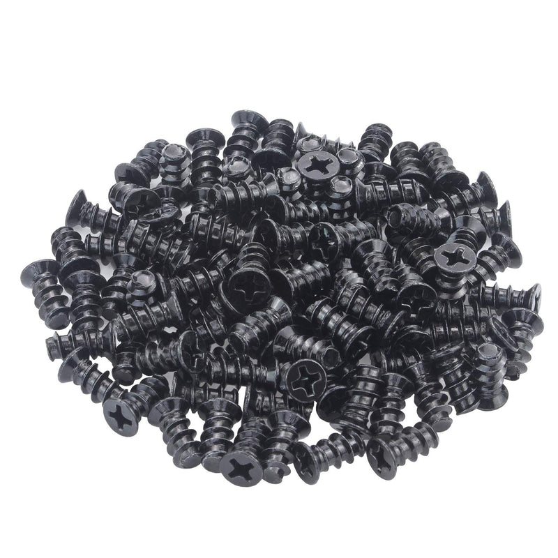 M5x10 Black Zinc Computer Case Fan Screws, Computer Cooling Fan Mount Screws, Mounting PC Case Fan Screws, 100 PCS