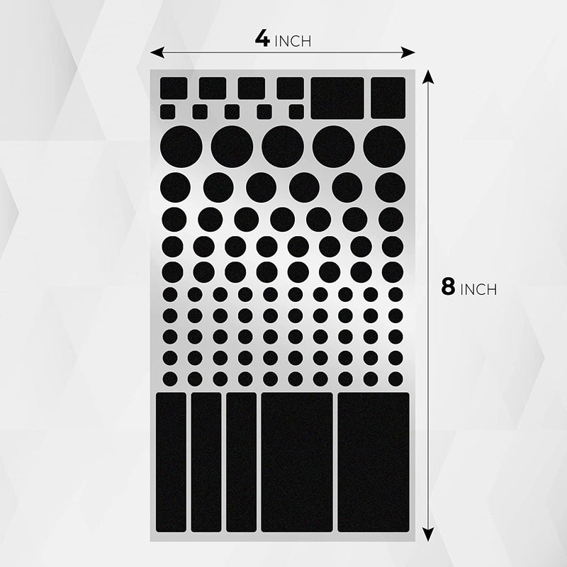 FLANCCI Light Blocking Stickers, Light Dimming Filters, (2 Sheets) Dimming Sheets for Blackout Routers, LED Covers Blackout, Dimming 80% ~ 100% of LED Lights (2Sheets = 1 Cut Out + 1 Uncut) 2 Sheets 90%