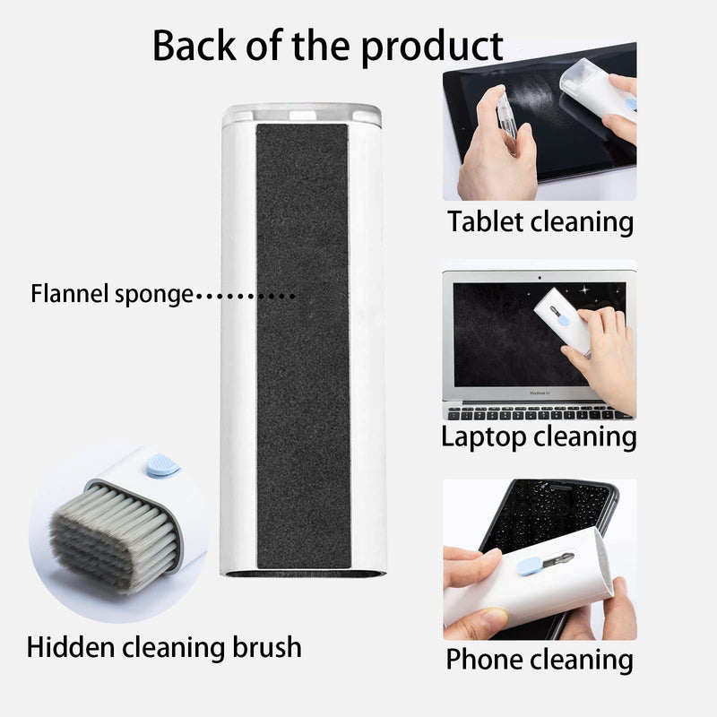 7 in 1 Electronic Cleaner kit - Keyboard Cleaner, Keyboard Cleaning Kit, Laptop Cleaner with Brush, Electronic Cleaner for Airpods pro/Laptop/Phone/Computer/Screen (Give Away a Flannel Cloth) Blue B-eight in one-blue