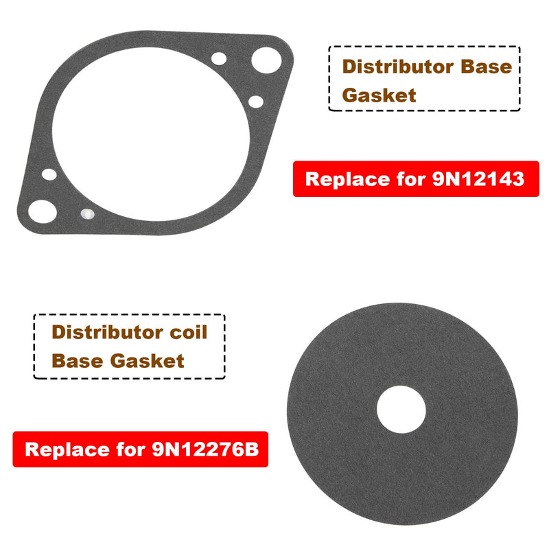 9N12104 Distributor Gasket Set for Ford/New Holland Tractor 2N/8N/9N,Replaces for 91A12114 9N12140A 9N12143 9N12276B