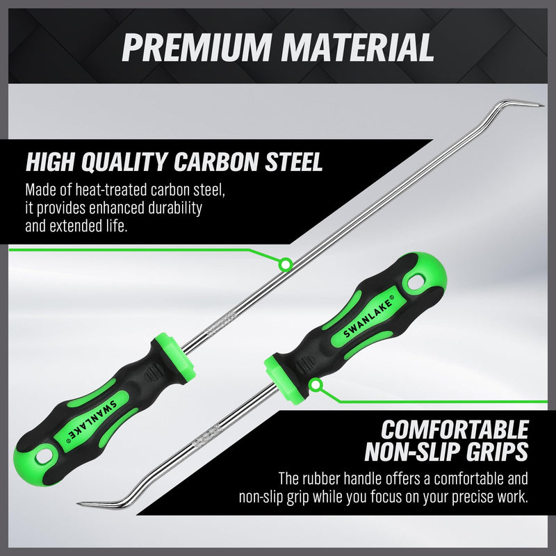 8-Piece Mini Hook and Pick Set, 4PCS 8.6'' & 4PCS 5.7'' Precision Automotive Picks Tools Set for Car Auto Oil Seal, Mechanic Lock Picking Kit, Puller Remover Tools