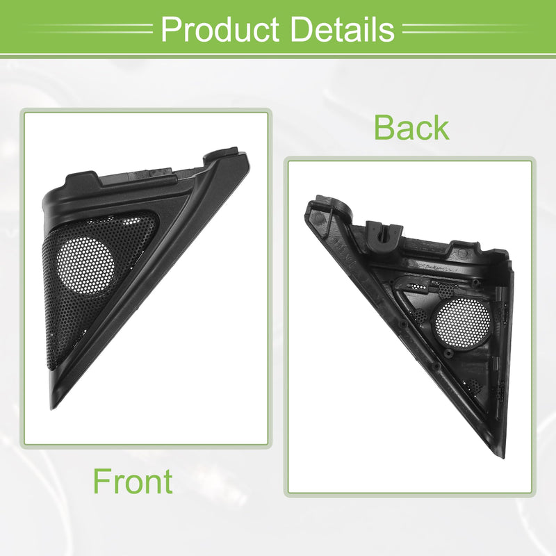 ACROPIX Interior Front Car Door Speaker Window a Pillar Cover Trim Tweeter Speaker Panel Fit for Honda Accord 2018-2022 with Screwdriver and Screws ABS Black - Pack of 2