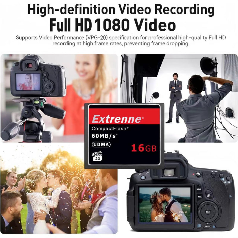 16GB Compact Flash Card,UDMA Speed Up to 60MB/s,Original CF Card Camera Memory Card,for Professional Photographer,Videographer,Enthusiast