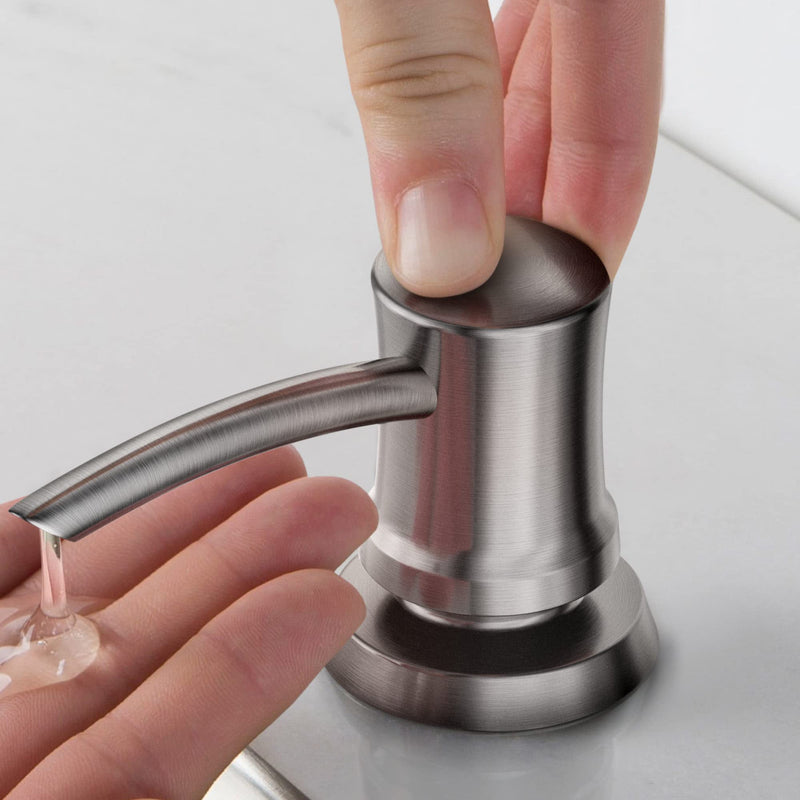 KRAUS Kitchen Soap and Lotion Dispenser in Brushed Brass, KSD-54BB Traditional Style