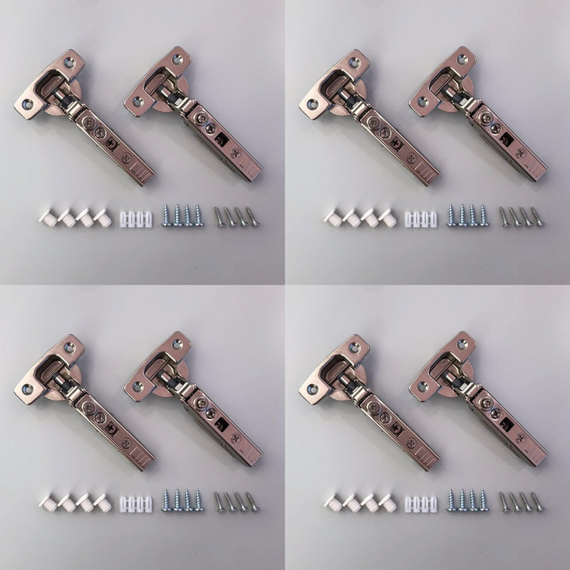 NELI Set of Hinges with Soft Close (New) Suitable for Metod (Such as UTRUSTA Hinges) (NELI 8er-Set) NELI 8er-Set