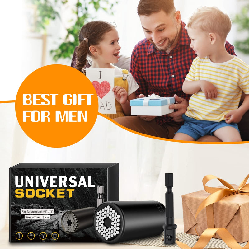 Stocking Stuffers for Men Adults, Super Universal Socket Tools Gifts for Men, Mens Stocking Stuffers Cool Stuff Gadgets Present Ideas Gifts for Men Dad Husband Mens Gifts Christmas Who Have Evreything Black