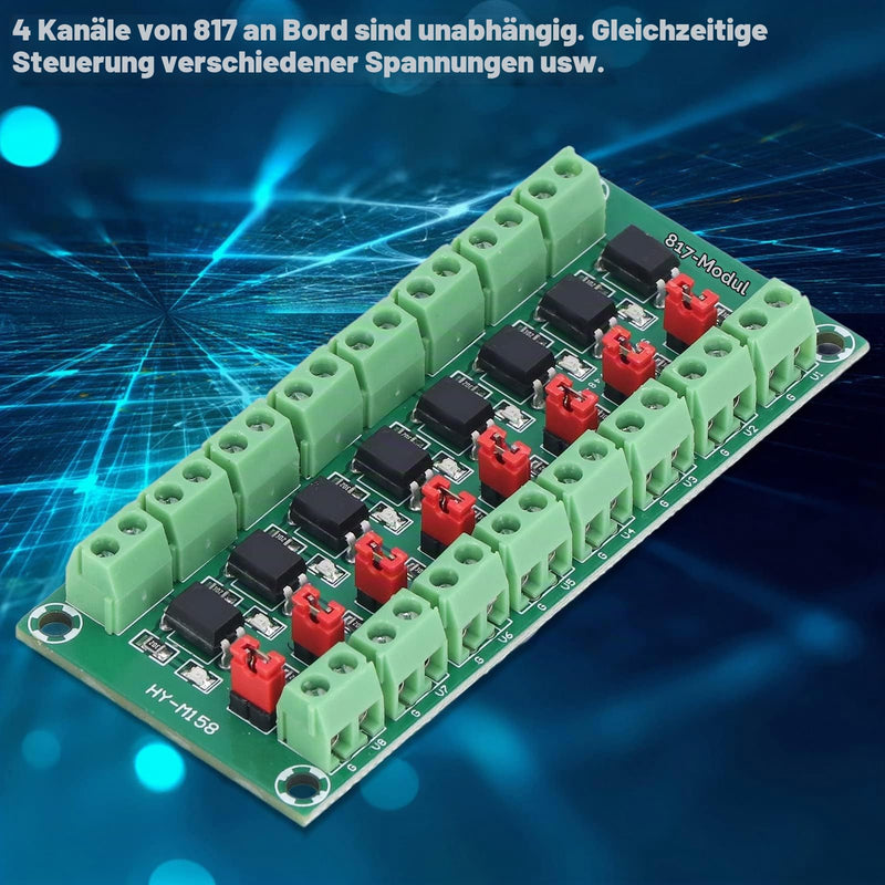 8 Channel Optocoupler Insulation Board Module 817 3.6-30V Optoelectronic Insulated Module Optocoupler Insulation Board