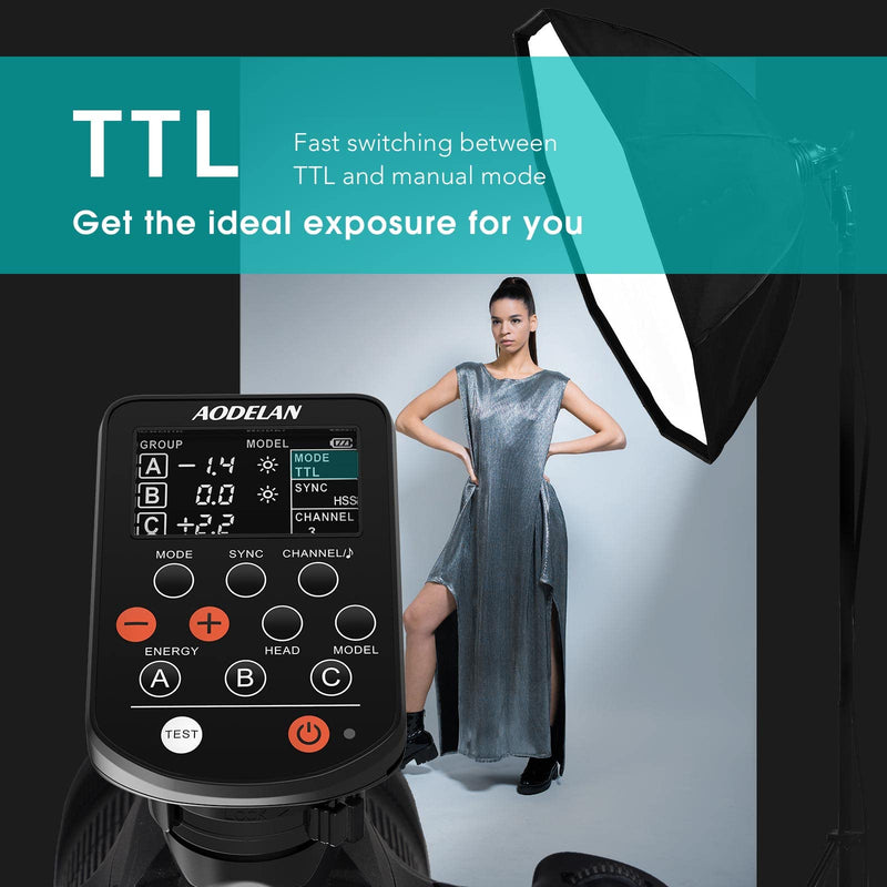 AODELAN TTL Flash Trigger for Nikon Cameras, 1/8000s HSS, Replaces Profoto Air Remote TTL, Compatible for Profoto A1, D2, Pro-10, B10