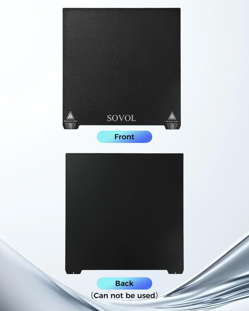 Sovol SV08 Flexible Steel Platform with PEI Surface for Sovol SV08 355 x 355mm (without Magnetic Bottom Sheet) For SV08