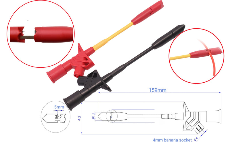 Test Lead Set,4mm Banana Plug (TH-8-KIT) TH-8-KIT