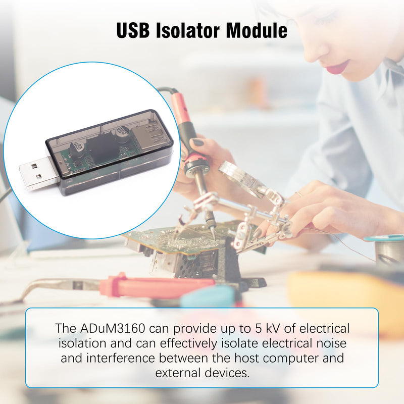 ADuM3160 USB Isolator Module ADuM3160 USB to USB Isolator 2500 V Supports 12 Mbit/s Noise Isolation in the Circuit Suitable for Arduino Debugging
