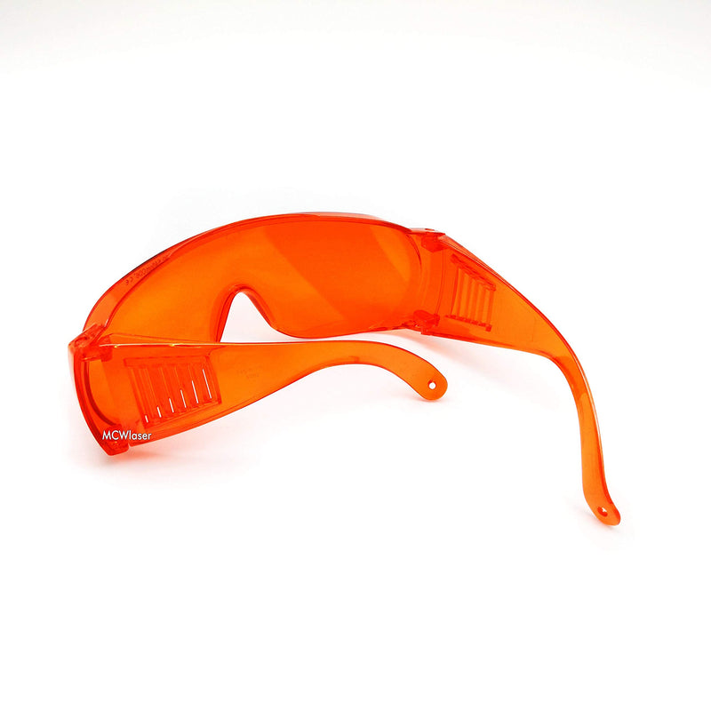 MCWlaser Laser Safety Glasses 190-540nm Protective Goggles CE for UV Lamp Ultraviolet/Blue/Green Laser Absorption Type EP-3 Style 6