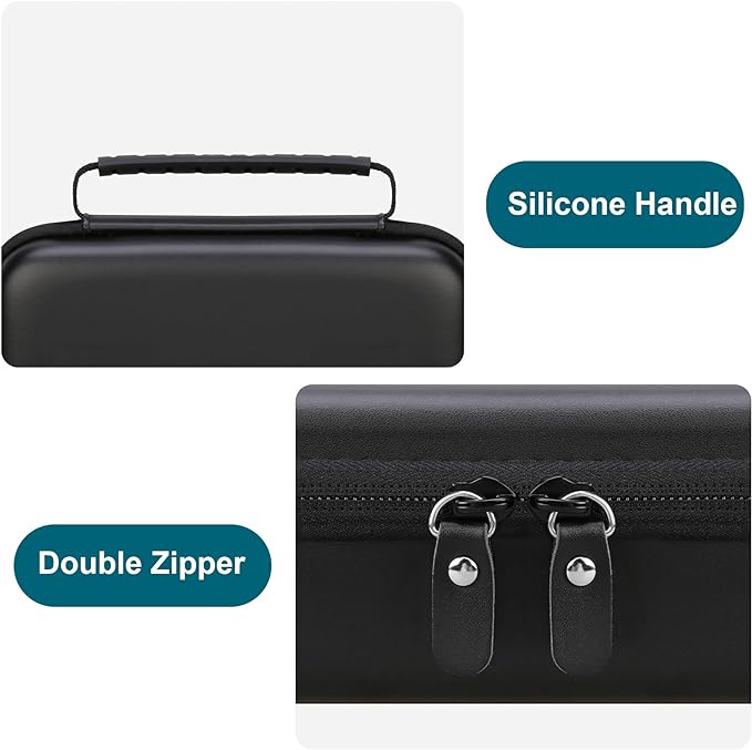Travel Carrying Case for Garmin Xero C1 Pro Compact Chronograph for Range Shooting, Chronograph Compact Storage Bag Organizer with Mesh Pocket Fits Charging, Adapters, Tripod, Blackgray Blackgreen