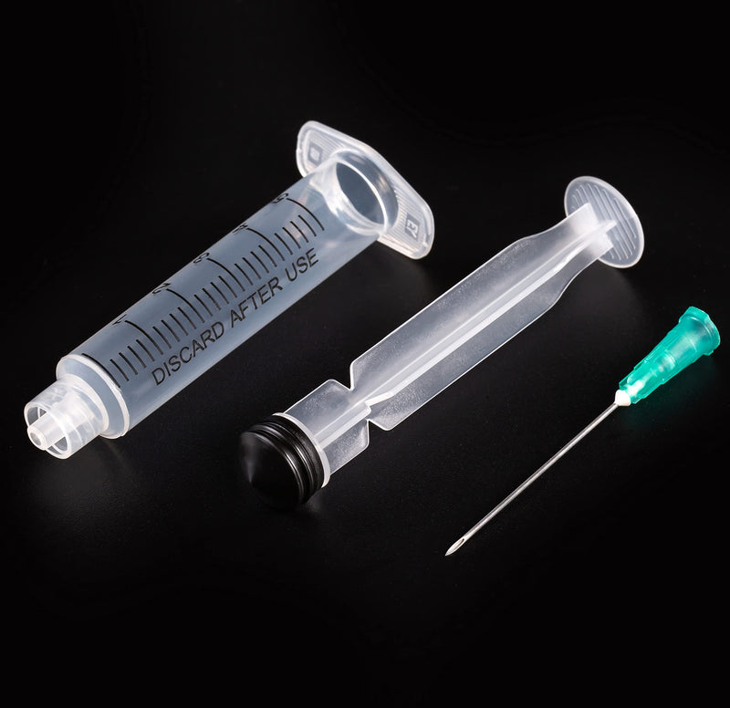 5ml Luer lock Syringe with diameter 21G Long 1.5Inch Needle, Sealed Package (100) 100