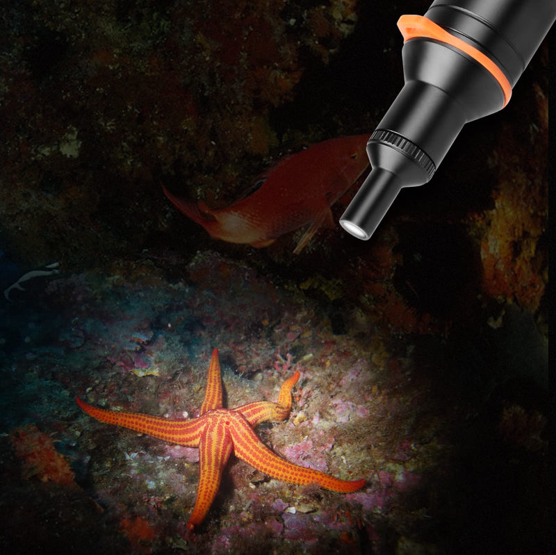 ORCATORCH D530V Aluminum Alloy Diving Video Light Snoot Underwater Dive Torch Snoot for Macro Photography and Videography Photography
