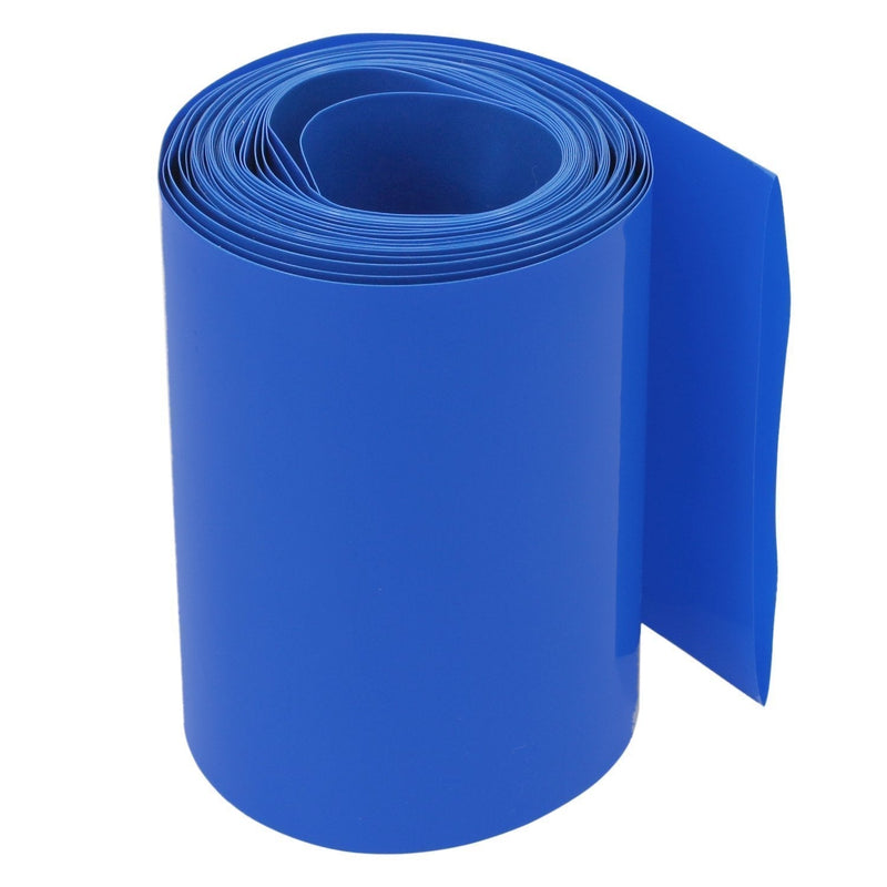 KEESIN 85mm Flat PVC Heat Shrink Tube Battery Packaging 5m for 18650 Battery (Blue-85mm) Blue-85mm