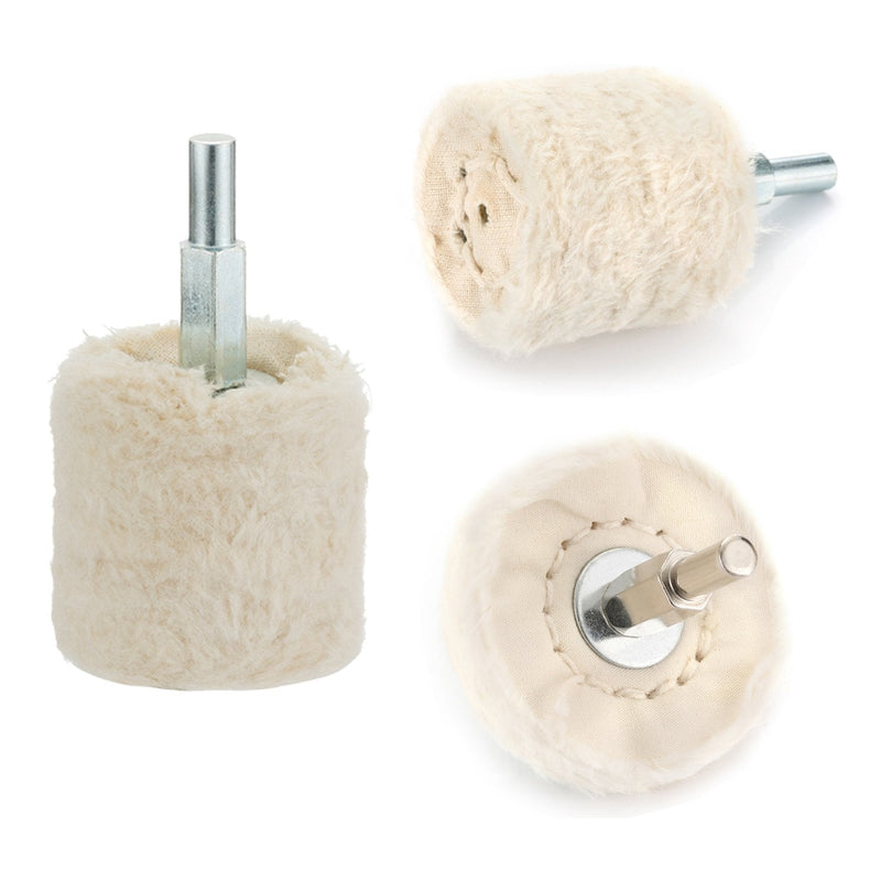 Polishing disc for drill, JTENG polishing attachment 6 part brush set conical cotton velvet polishing wheel polishing buffing pad for Manifold aluminum stainless steel chrome etc. | Conical polishing wheel polishing cone polishing buffing pad for mani...