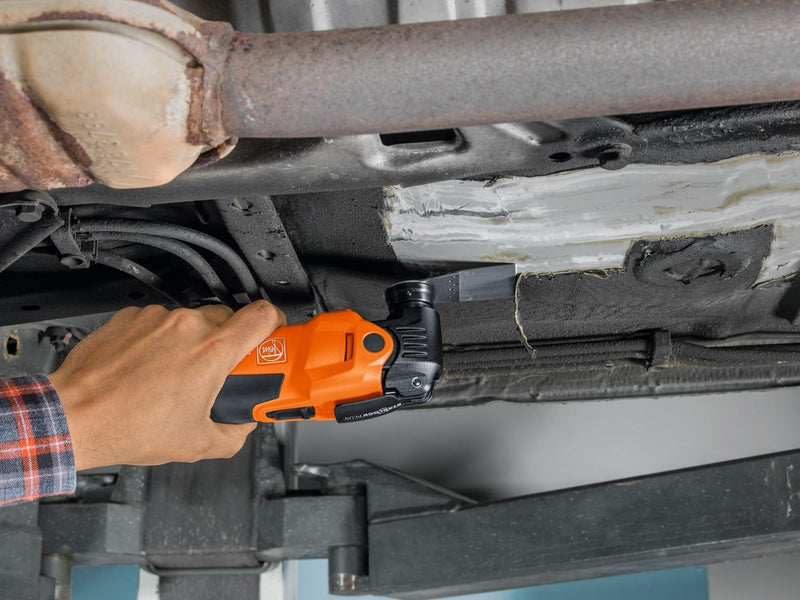 Fein Rigid Scraper Blade for MultiMaster Tools - Efficient Removal of Paint, Tile Adhesive Residue, Carpet and Underseal, Long Version, Starlock Plus Mount - 63903234210