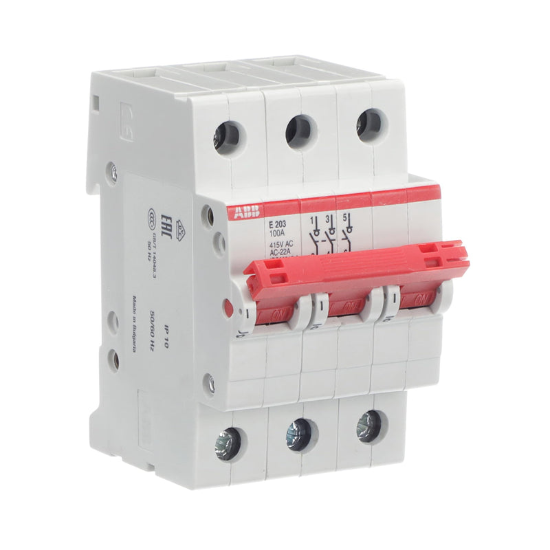abb-entrelec e203i/100RD – secciónador/secciónable E200i tripolares 100 m 230 V