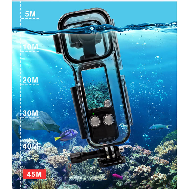 LICHIFIT Waterproof Diving Case for DJI Osmo Pocket 3 Camera Cases 45M Underwater Protective Housing Case Cover Dive Shell Cage Accessories