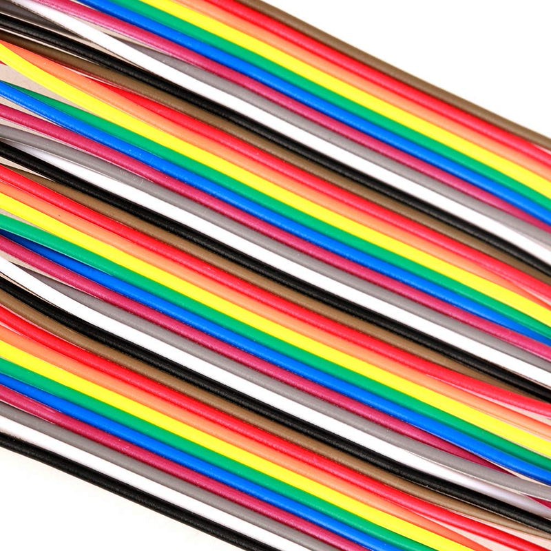 Dupont Wires, 5PCS Wire Colorful 10Cm Jumper Wire Cable F2F Jumper Femmina 5Cm Breadboard Jumper Wires 40 Pin Wire Female to Female Ribbon Cable