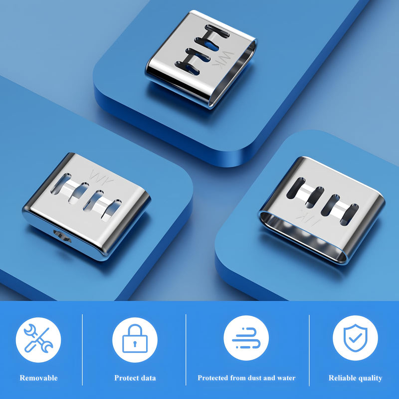 35 PCS USB Type C Anti-Theft Security Lock with 3 Anti-Break Metal Key Physical Containment,Universal Compatibility for All Type-C Devices, Enhanced Data Protection 35+3