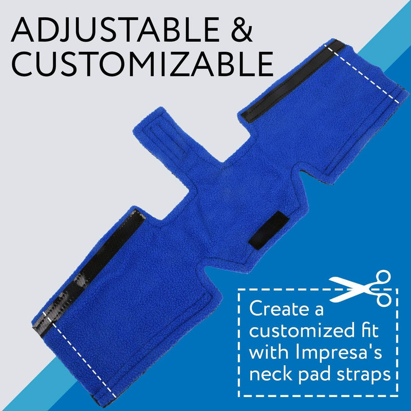 CPAP neck pad, CPAP mask headgear cover, premium sleep apnea mask neck pad - universal size for restful sleep - includes high-quality strap covers, face pads (blue)