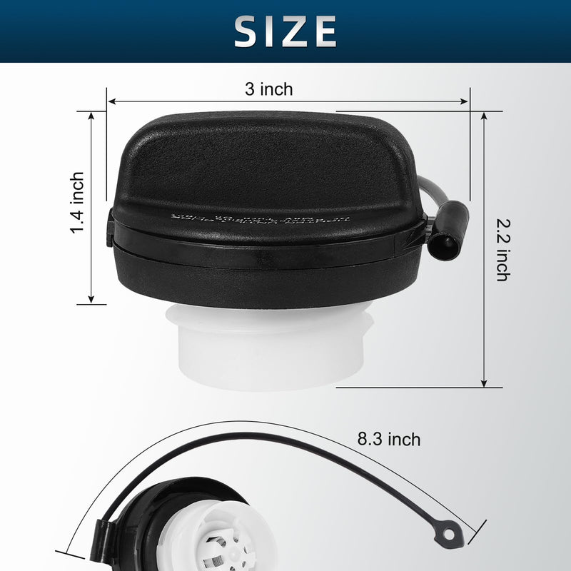 Fuel Tank Cap Gas Cap Compatible with Nissan 2013-2018 Altima, 2012-2019 Frontier, 2015-2020 Murano, 2013-2019 Pathfinder, 2012-2019 Versa, Infiniti JX35 QX60 Replace# 17251-3JA0A, 17251-9BD0E