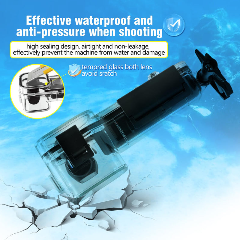 50M (164ft) Osmo Pocket 3 Waterproof Case Housing for DJI Osmo Pocket 3 Waterproof Accessories, Protective Underwater Dive Housing Shell Osmo Pocket 3 Accessories