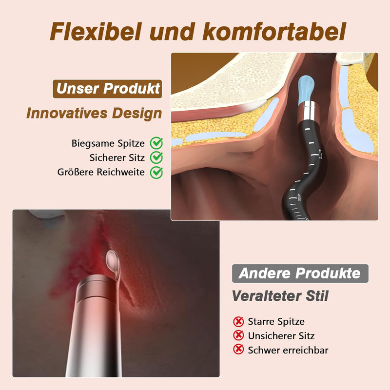 Flexible Ear Wax Remover Otoscope, 1080P Wi-Fi Ear Cleaner, 3.1 mm Ear Cleaner with Tweezers, Waterproof Ear Cleaner for Adults, Children and Pets