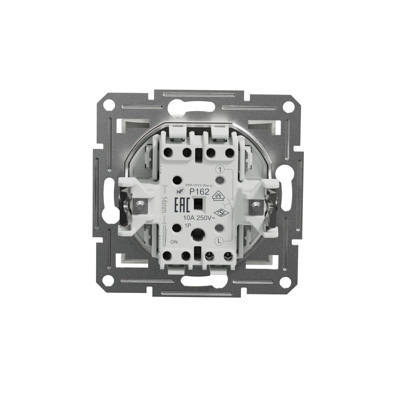 Schneider Electric Asfora EPH0770121D button 1-way button 10 A - 250 V, flush-mounted, plug-in terminals, white