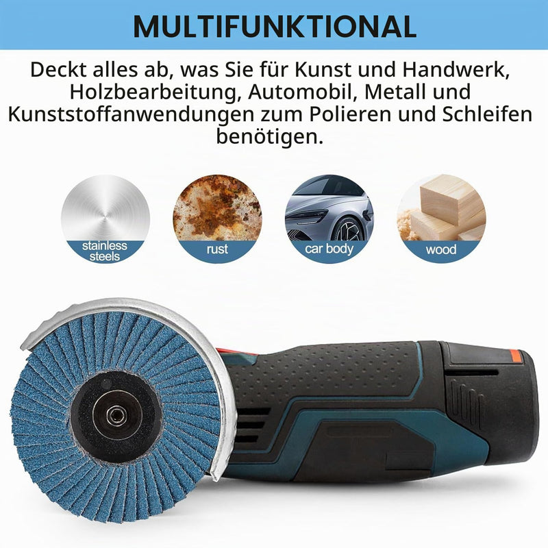 Pack of 12 76 mm Flap Discs, Fine Surface Flap Disc, 60 Grain Angle Grinder, Polishing Mop, Sanding Discs, Flap Disc for Metal, Wood, Steel 60 grit 12 pieces 76 mm