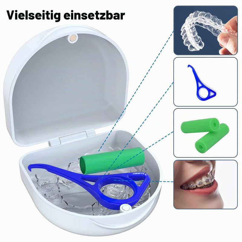 Dental Braces Box, Dental Prosthesis Container, Dental Splint Box, Braces Box, Braces Box, Box for Dentures, Prosthesis Box, Prosthetic Container, Denture Box, White
