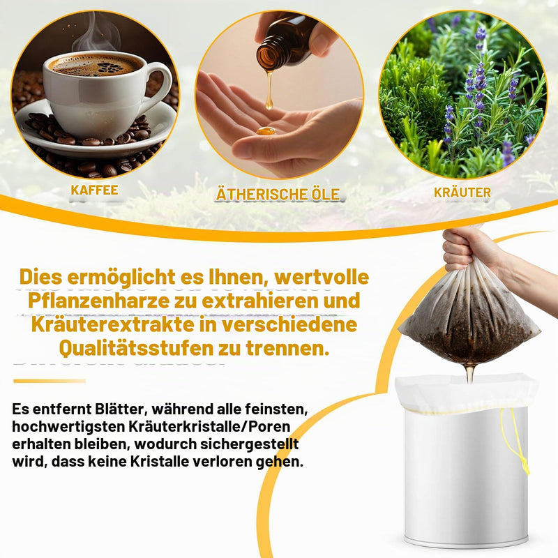 4 Bags All Mesh Bubble Bag, Bubble Bag 20 L 5 Gallon | For bag essence extraction bag kit, bubble bag with press strainer and carry bag, for herb extraction and production