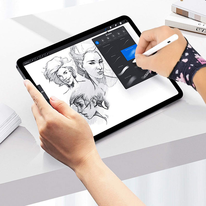 Artist Drawing Glove Art Two Finger Glove Cartoon Print for Drawing Tablet/Pen Display/iPad for Right and Left Hand (Blackpink Glove M)