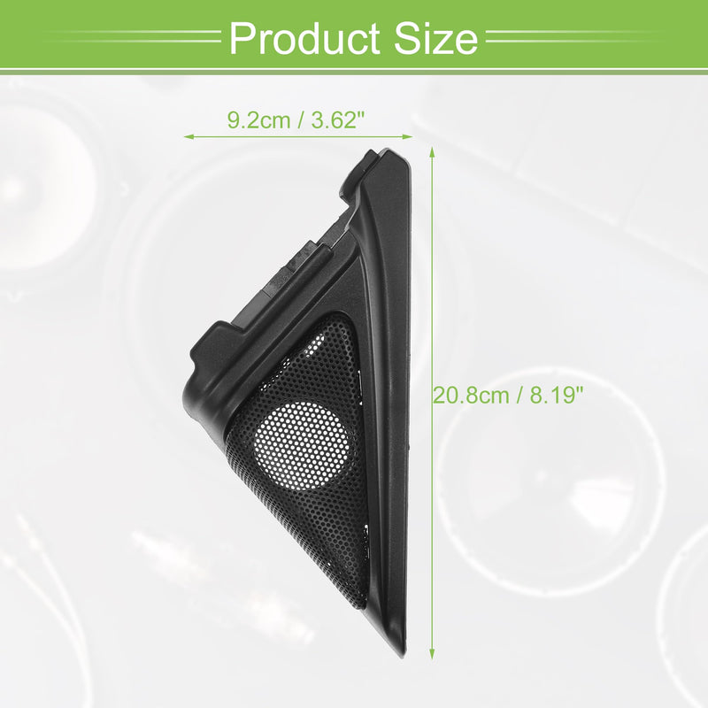 ACROPIX Interior Front Car Door Speaker Window a Pillar Cover Trim Tweeter Speaker Panel Fit for Honda Accord 2018-2022 with Screwdriver and Screws ABS Black - Pack of 2