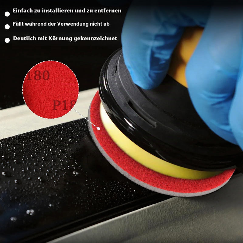 3000 Grit Sanding Sponge 8 Pieces Wood Round Sanding Pad Soft | Sanding Pads Reusable, Sanding Sponges Flexible, Paint Sandpaper for Drywall, Metal, Paint Circle P3000