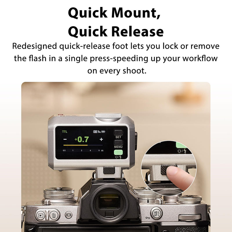 Godox Mini iT30Pro S iT30 Pro S for Sony TTL Flashlight Wireless Touch Screen Portable Flashlight HSS 1/8000 Second Compatible with Mirrorless Cameras External Flash Compatible for Sony