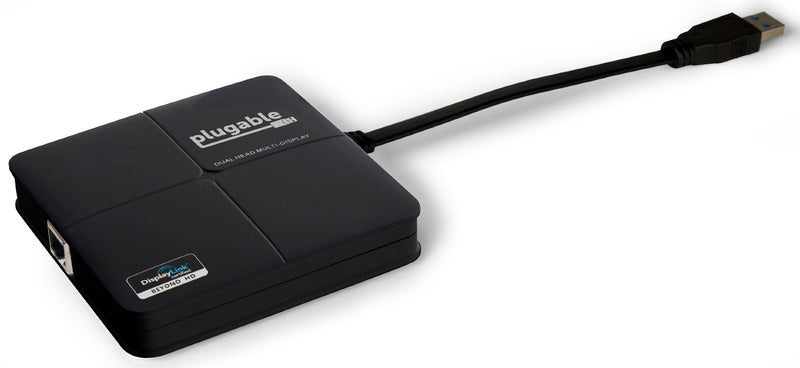 Plugable USB 3.0 Universal Mini Laptop Docking Station for Windows and Mac (Dual Video HDMI and DVI/VGA, Gigabit Ethernet)