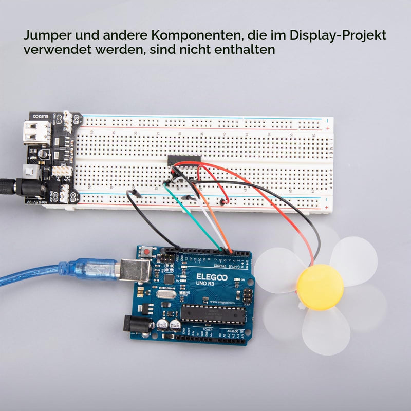ELEGOO Breadboard Breadboard Solderless Prototype PCB Board Kit Electronics Breadboard Experiment Board 4 Power Bars for Arduino Jumper Cable Set of 2 830 and 400 Pin
