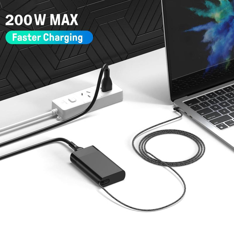 Newest 200W AC Adapter Laptop Charger Compatible with HP Omen Pavilion Gaming 15 16 17 15t 17t,ZBook Fury Power 15 15u G3 G4 G5 G6 G7 G8 Envy 15 2020 TPN-DA10 L00818-850 L00895-003 Power Supply Cord