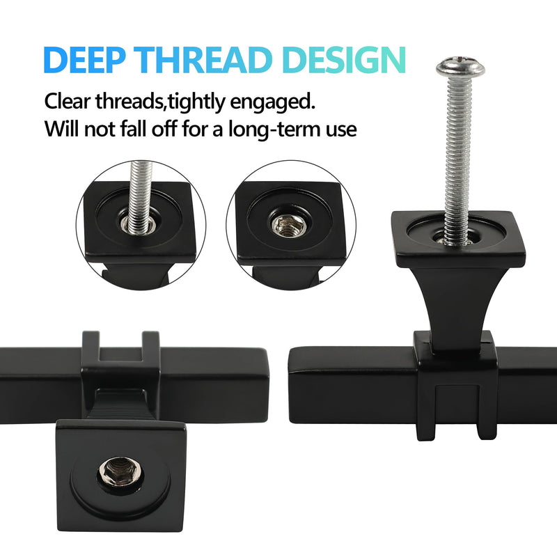 Cabinet Pulls Matte Black Cabinet Handles, 5 Pack 13-4/5 Inch Kitchen Door Cupboard Wardrobe Drawer Handles, Cabinet Hardware Bar Drawer Pulls, 352mm Hole Centers 13-4/5 inch Hole Centers Pull