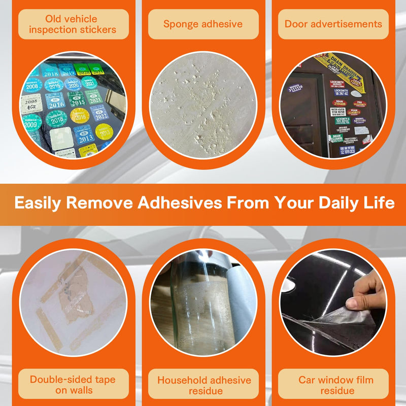 Sticker Remover, Adhesive Remover, Label Remover Spray 100 ml | Superglue remover, adhesive residue remover car, quickly removes stubborn adhesive residue, removes stubborn residue