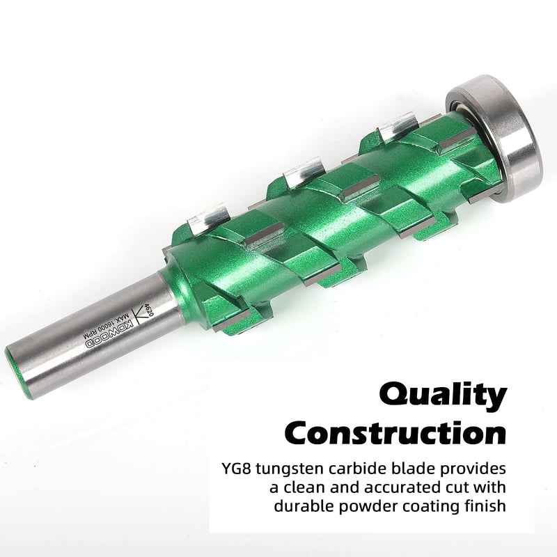 PRO Flush Trim Router Bit(20 Flutes) 1/2" Shank,2-3/4"Cut Length 20 Flutes